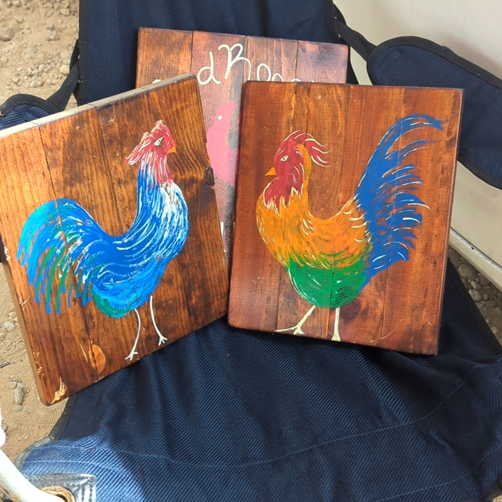 Three-piece wall art